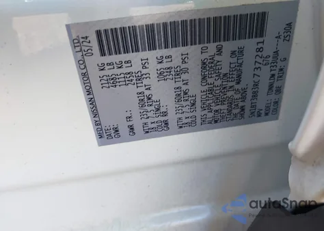 2024 Nissan Rogue Sv Intelligent Awd z USA, uszkodzony, nr VIN 5N1BT3BB3RC737281